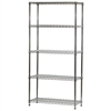 Industrial Wire Shelving Unit with 5 Shelves - 14"d x 36"w