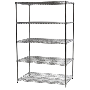 30"d x 36"w Wire Shelving with 5 Shelves
