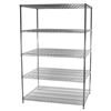 Industrial Wire Shelving Unit with 5 Shelves - 36"d x 48"w