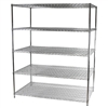 Industrial Wire Shelving Unit with 5 Shelves - 36"d x 60"w