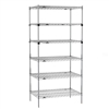 24"d x 74"h 6-Shelf Metro Super Erecta EZ-ADD Chrome Wire Shelving