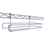 Paper towel holder for wire shelving