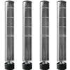 Chrome Wire Shelving Posts - 4-Pack