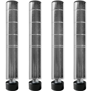 Chrome Wire Shelving Posts - 4-Pack
