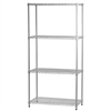 4-Shelf White Wire Shelving