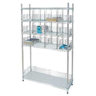 5-Shelf Wire Shelving Multi-Purpose Organizer