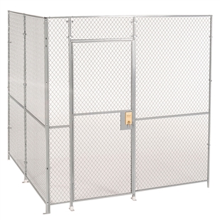 8'h 2-Sided Woven Wire Security Cages
