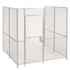 8'h 3-Sided Woven Wire Security Cages