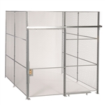 10'h 3-Sided Woven Wire Security Cages