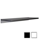 12"d x 45"w x 1"h simple, light weight Wall Shelves w/ CUBE mounting brackets by Dolle