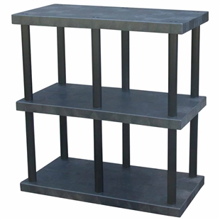 DuraShelf Solid Top 48"w x 24"d x 51"h 3-Shelf System