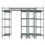 48"d Super Erecta Pro Overhead Track Shelving - Metroseal 3