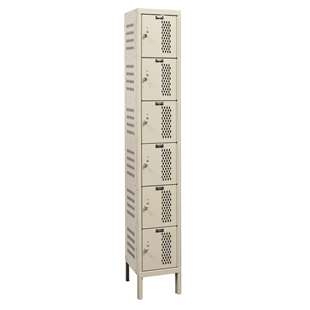 6-Tier Heavy-Duty Ventilated Locker 1-Wide