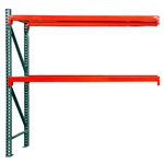 2-Tier Pallet Rack Add-On Units - 42"d x 120"h