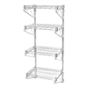 24"d 4-Shelf Wall Mounted Wire Shelving