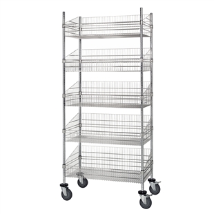 18"d Wire Basket Carts