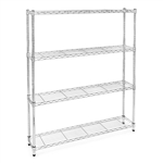 8"d x 48"w Wire Shelving with 4 Shelves