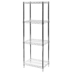 12"d x 18"w Wire Shelving with 4 Shelves