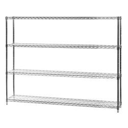 12"d x 60"w Wire Shelving with 4 Shelves