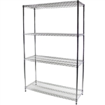 18"d x 48"w Wire Shelving with 4 Shelves