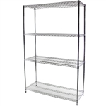 18"d x 54"w Wire Shelving with 4 Shelves