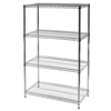 21"d x 36"w Chrome Wire Shelving w/ 4 Shelves