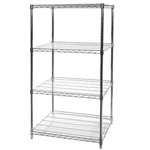 24"d x 30"w Wire Shelving with 4 Shelves