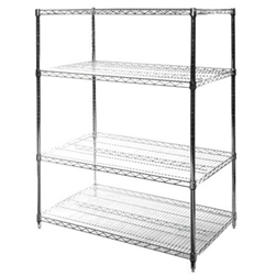 24"d x 42"w Wire Shelving with 4 Shelves