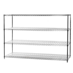24"d x 72"w Wire Shelving with 4 Shelves