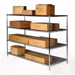 30"d x 72"w Wire Shelving with 4 Shelves