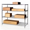 36"d x 36"w Wire Shelving with 4 Shelves