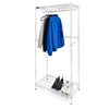 Wire Closet Shelving with Lower Shelf - 18"d x 72"h