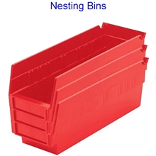 Shelf Bins, Non-Stackable Shelf Bins