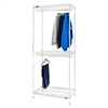 Double Hang Wire Closet Shelving w/ 3 Shelves - 24"d x 84"h