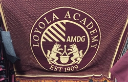 Loyola Academy Woven Blanket