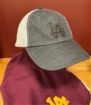 LA  Grey Trucker   Hat