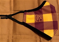 Maroon and Gold Mask (Non-Returnable)
