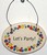 "Let's Party!" Small Hanging Plaque