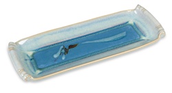 GEORGETOWN POTTERY- "BLUE ORIBE WAVE" SERVING TRAY