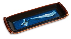 GEORGETOWN POTTERY- "HAMADA AND BLUE WAVE" SERVING TRAY