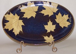 KALEIDOSCOPE POTTERY-- MEDIUM OVAL SERVING DISH