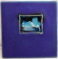 MICHAEL COHEN- #14 -- "Hummingbird" pattern tile