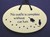 MOUNTAINE MEADOWS-- Pottery Plaque- "No outfit is complete without cat hair."