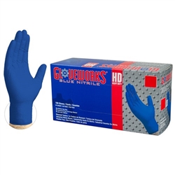 GWRBN - Heavy Duty Royal Blue Nitrile Gloves