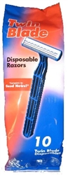 RAZ2DX - Twin Blade Razor with Lubricating Strip
