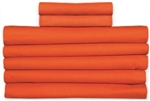 Orange 54"x90" Flat Sheets T-130, 5 Dozen