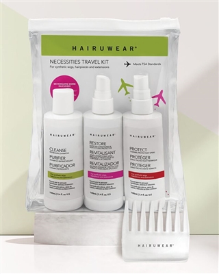 HairUWear Synthetic Hair Care Kit - Travel Size