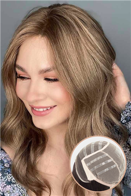 Heather by Newtimes Hair ~ 100% Remy Human Hair - 100% Hand-Tied cap