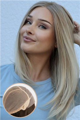 Melody by Newtimes Hair ~ 100% Remy Human Hair - 100% Hand-Tied cap