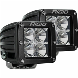 RIGID 202123 Dually D-Series Hybrid Spot Amber LED Lights